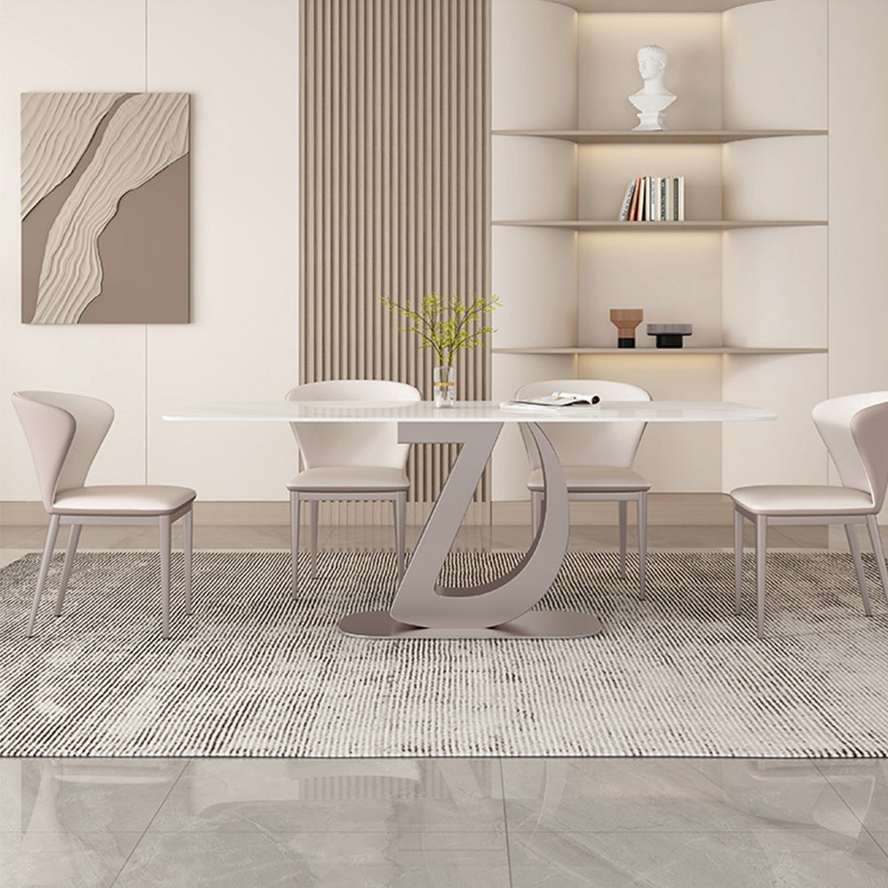 LUXORA DT1221 Sintered Length Table Dining 1140/160/180cm Stone Tabletop