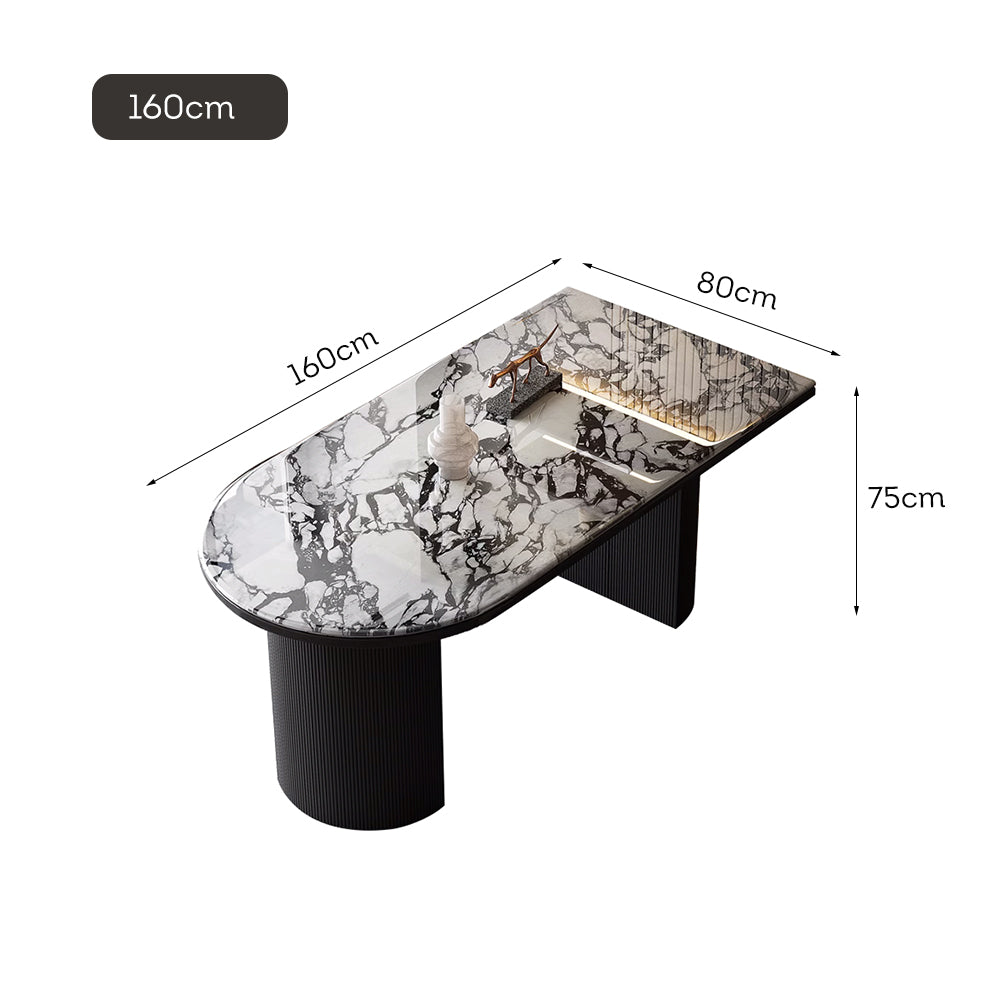 LUXORA DT1224 Thickness Stone 12mm Dining Length Tabletop 140/160/180cm Sintered Table