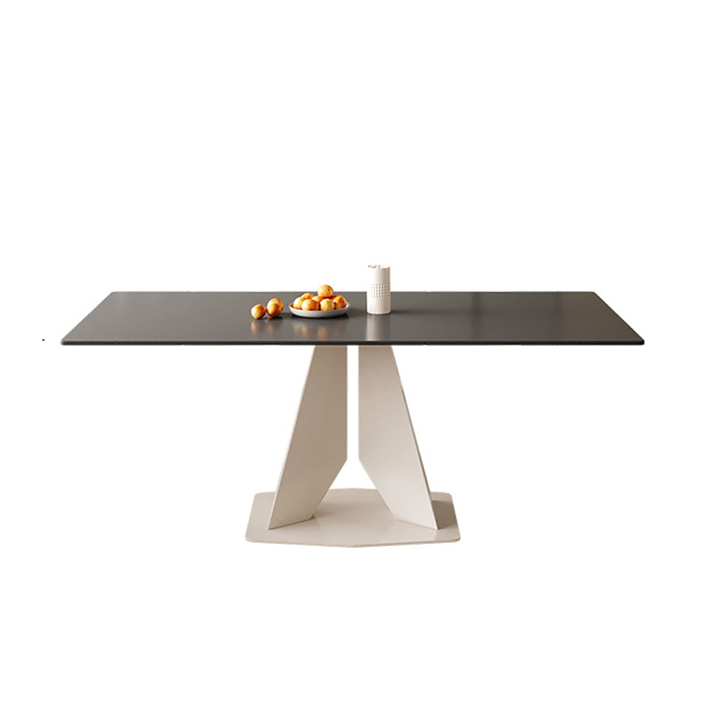 LIVARA DT1225 Length Carbon Sintered Stone Table Tabletop 140/160/180cm Steel Dining Legs