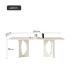 LIVARA DT1226 Stone Sintered Dining Carbon 140/160/180cm Table Tabletop Length Steel Legs