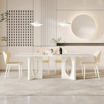 LIVARA DT1226 Stone Sintered Dining Carbon 140/160/180cm Table Tabletop Length Steel Legs