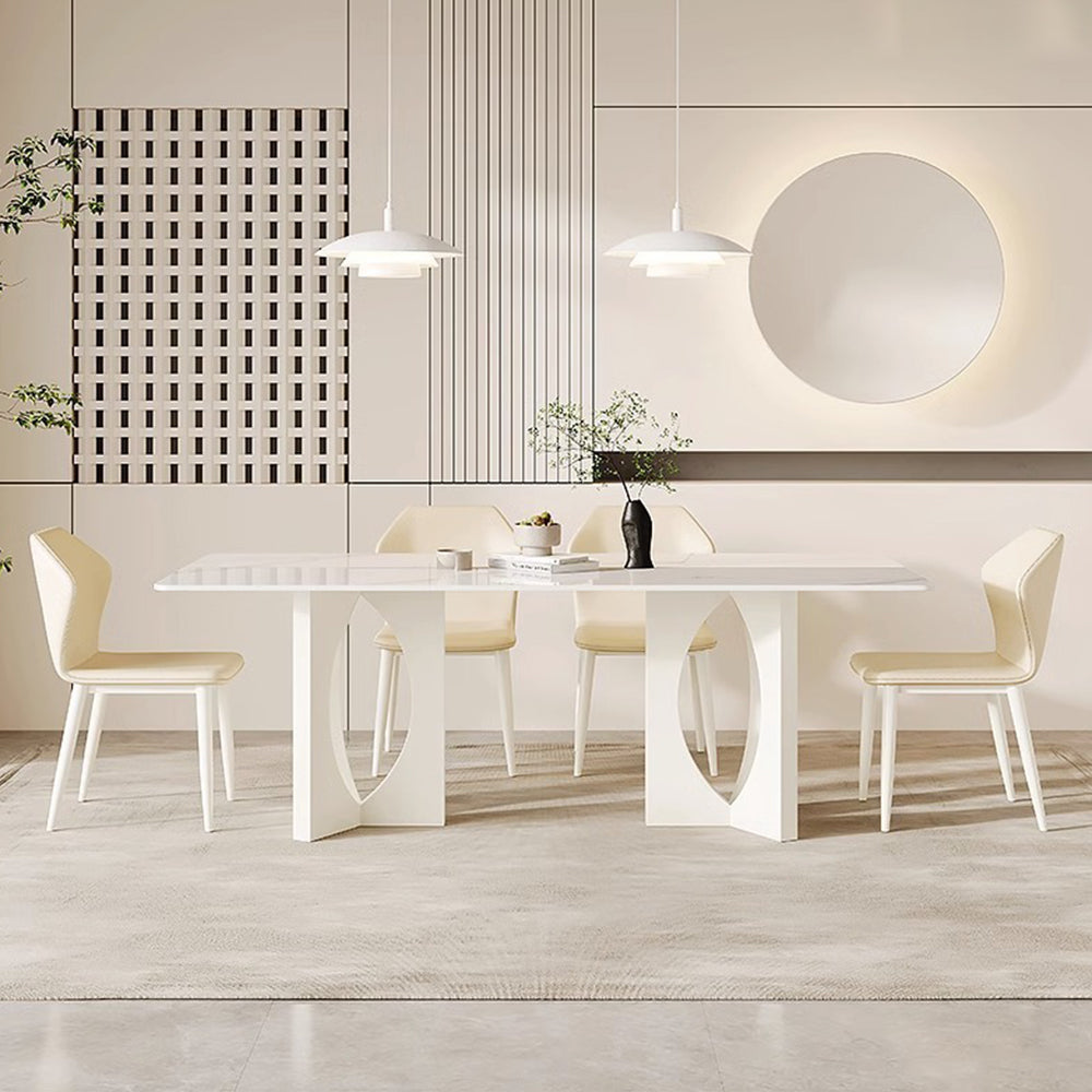 LIVARA DT1226 Stone Sintered Dining Carbon 140/160/180cm Table Tabletop Length Steel Legs