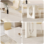 LIVARA DT1226 Stone Sintered Dining Carbon 140/160/180cm Table Tabletop Length Steel Legs