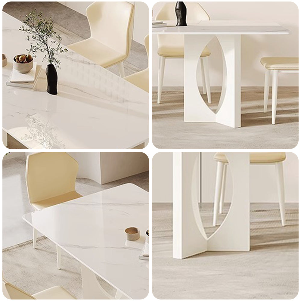 LIVARA DT1226 Stone Sintered Dining Carbon 140/160/180cm Table Tabletop Length Steel Legs