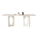 LIVARA DT1226 Stone Sintered Dining Carbon 140/160/180cm Table Tabletop Length Steel Legs