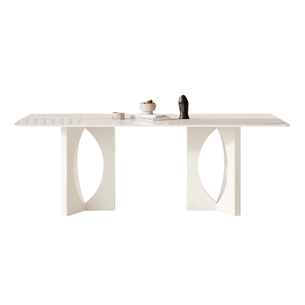 LIVARA DT1226 Stone Sintered Dining Carbon 140/160/180cm Table Tabletop Length Steel Legs