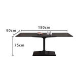 LIVARA DT1238 Dining Minimalist Sintered Style 140-160-180cm Stone Table