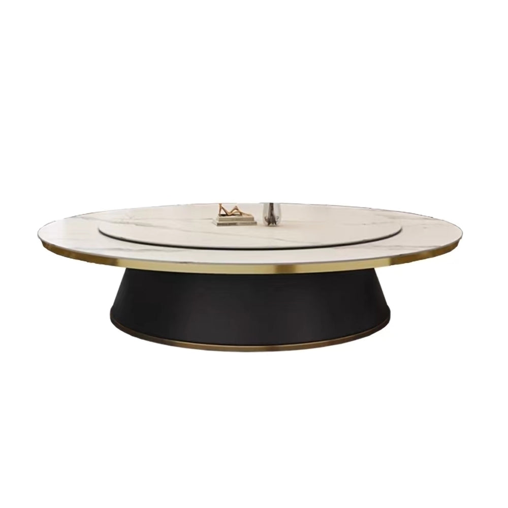 LUXORA DT1240 180-200-220-240-260-280-300-320cm Round Luxury Light Sintered Style Dining Stone Table