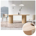 LUXORA DT1271 Wood Dining Solid 140-160-180-200cm Minimalist Style Table