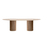 LUXORA DT1271 Wood Dining Solid 140-160-180-200cm Minimalist Style Table