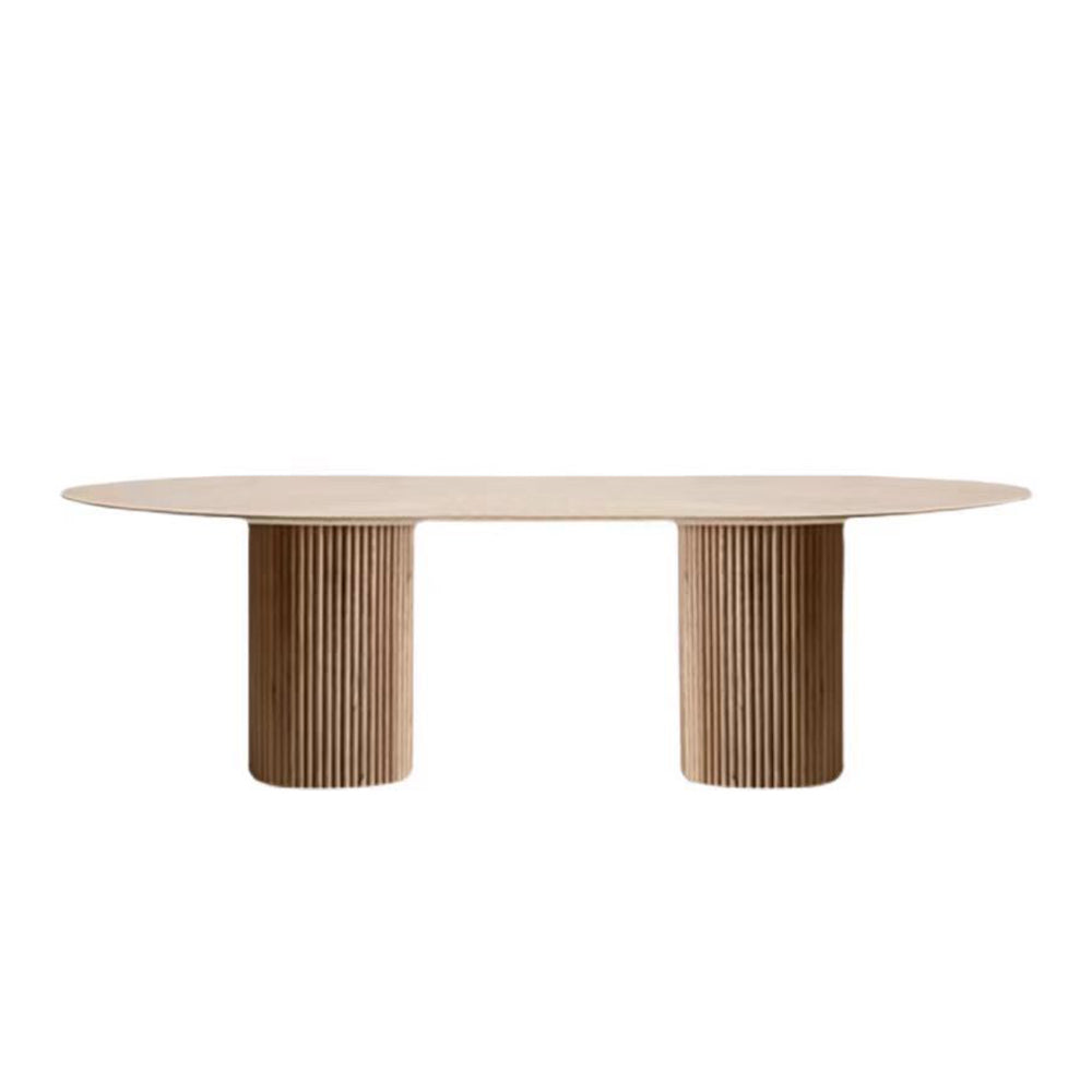 LUXORA DT1271 Wood Dining Solid 140-160-180-200cm Minimalist Style Table