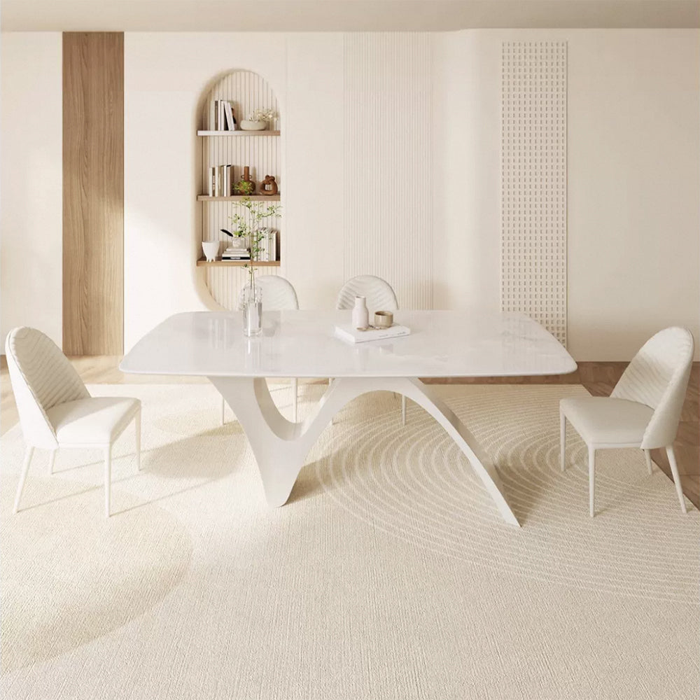 LUXORA DT1273 Minimalist Stone Sintered Style 140-160-180cm Dining Table