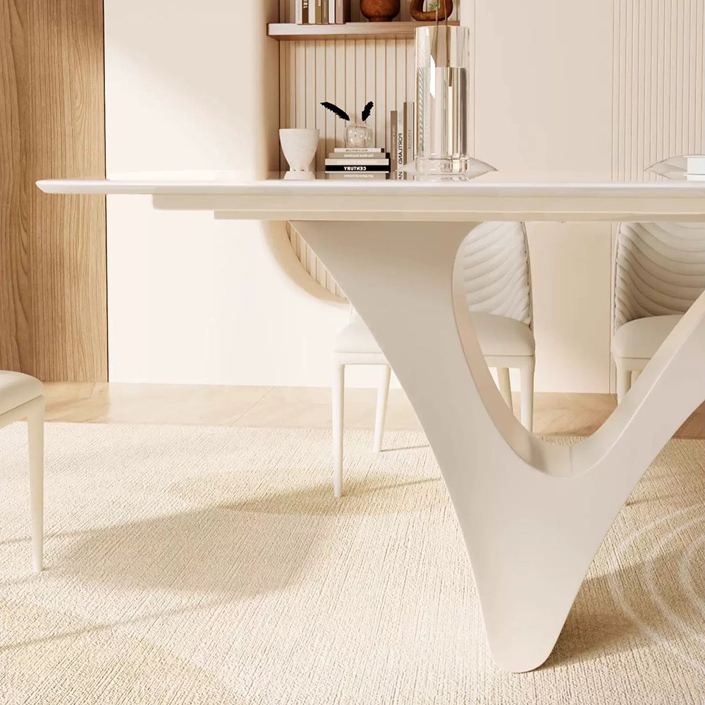 LUXORA DT1273 Minimalist Stone Sintered Style 140-160-180cm Dining Table