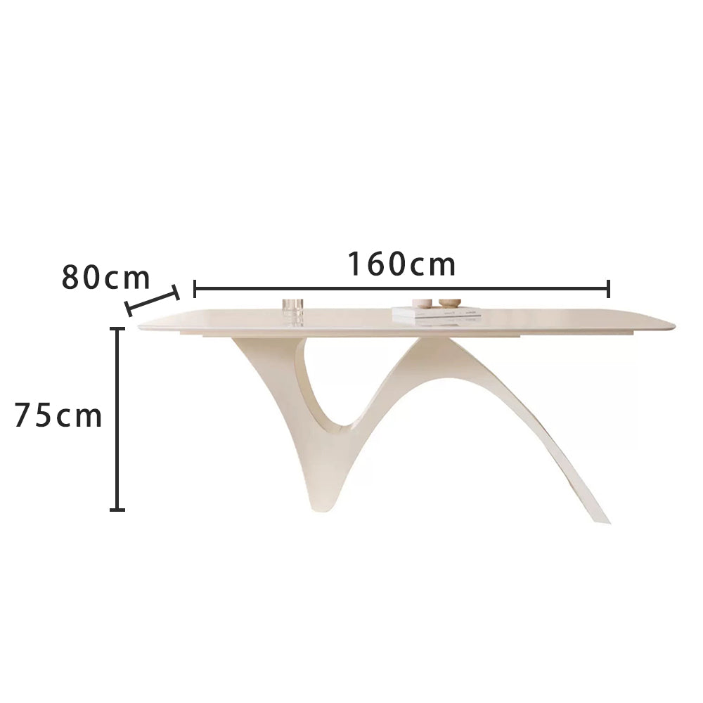 LUXORA DT1273 Minimalist Stone Sintered Style 140-160-180cm Dining Table