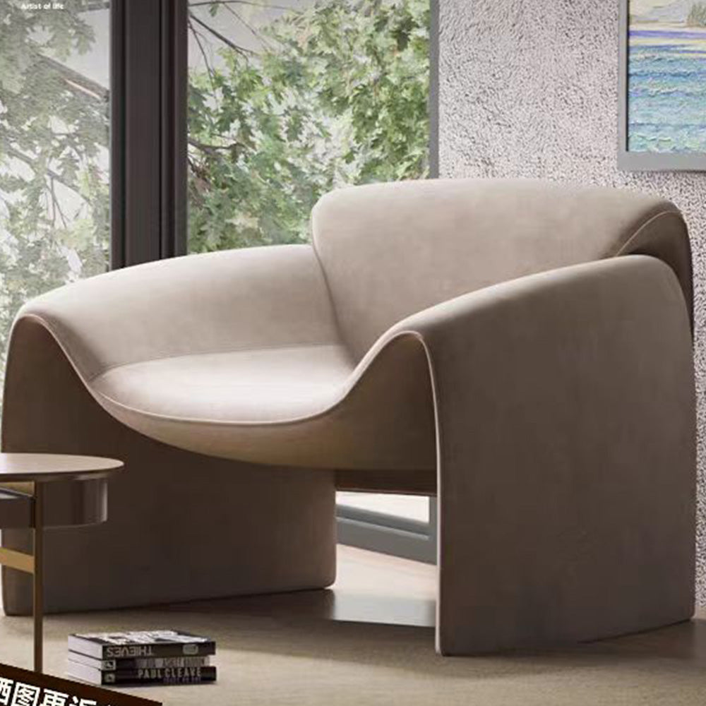LIVARA EC1007 Sponge Crab Velvet Leisure High-Density Chair
