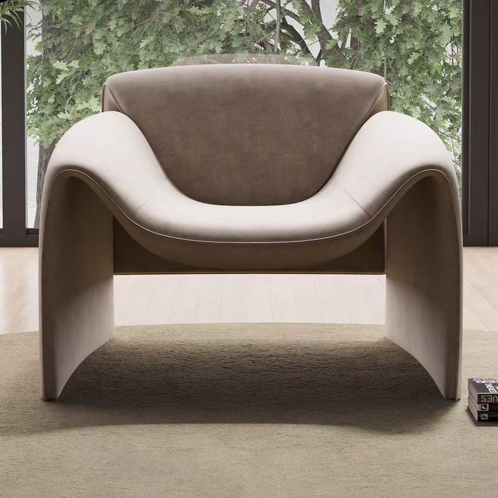 LIVARA EC1007 Sponge Crab Velvet Leisure High-Density Chair