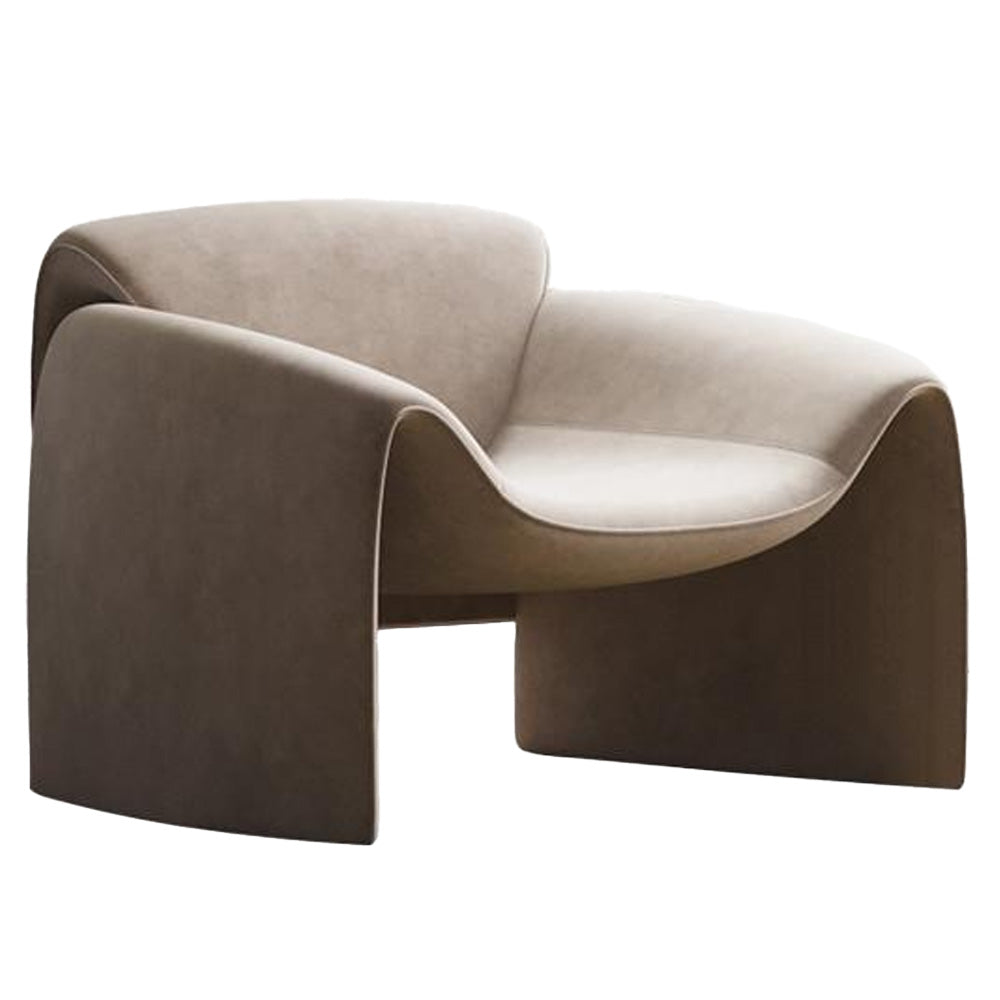 LIVARA EC1007 Sponge Crab Velvet Leisure High-Density Chair