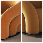 LIVARA EC1010 Leisure Stainless Rainbow Chair Imported Velvet Steel Pine Chair