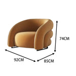 LIVARA EC1010 Leisure Stainless Rainbow Chair Imported Velvet Steel Pine Chair