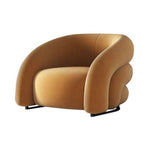 LIVARA EC1010 Leisure Stainless Rainbow Chair Imported Velvet Steel Pine Chair