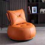 LIVARA EC1012 Frame Swivel Iron Sponge Leisure Leather Faux Chair