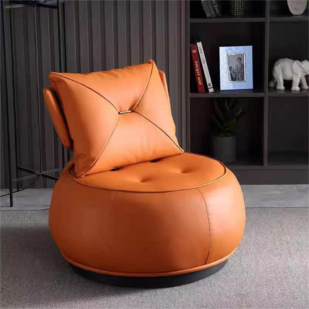 LIVARA EC1012 Frame Swivel Iron Sponge Leisure Leather Faux Chair
