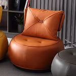 LIVARA EC1012 Frame Swivel Iron Sponge Leisure Leather Faux Chair