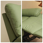 LIVARA FC1017 Leisure Manual Leather Scratch-Resistant Faux Swivel Cozy Rocking Chair