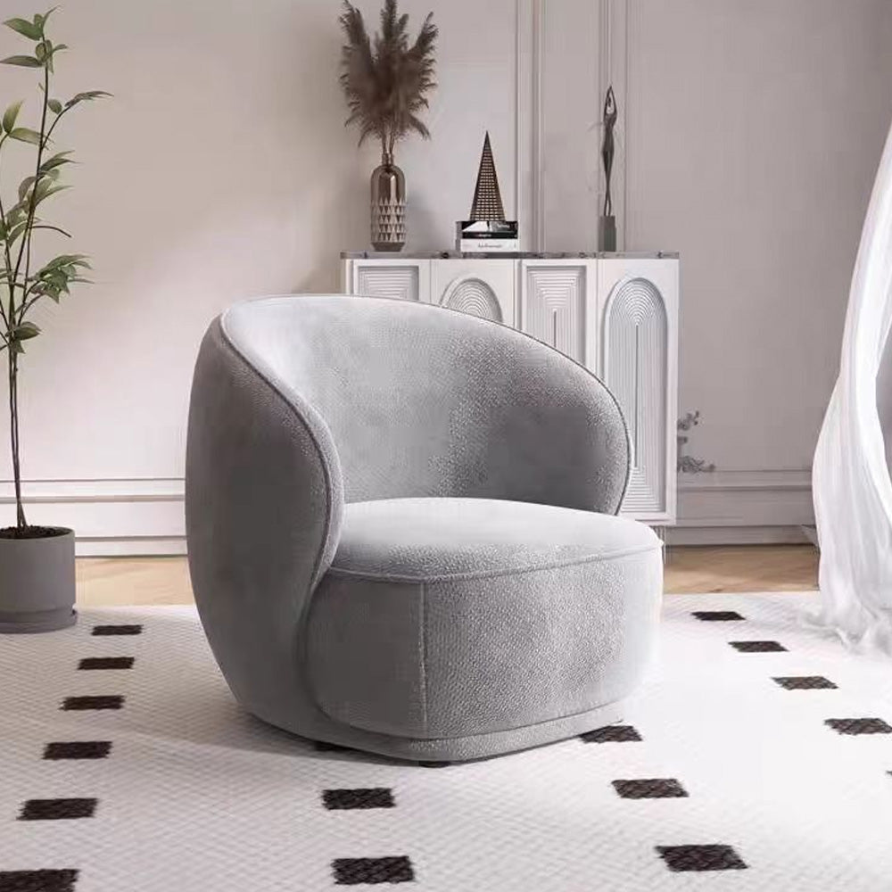 LIVARA EC1023 Frame High-Density Solid Board Shaped Sponge Wood Leisure Chair