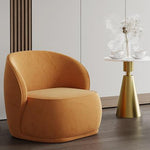 LIVARA EC1023 Frame High-Density Solid Board Shaped Sponge Wood Leisure Chair