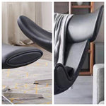 LIVARA EC1025 High-Density Alloy Aluminum Legs Sponge Swivel Chair