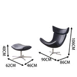 LIVARA EC1025 High-Density Alloy Aluminum Legs Sponge Swivel Chair