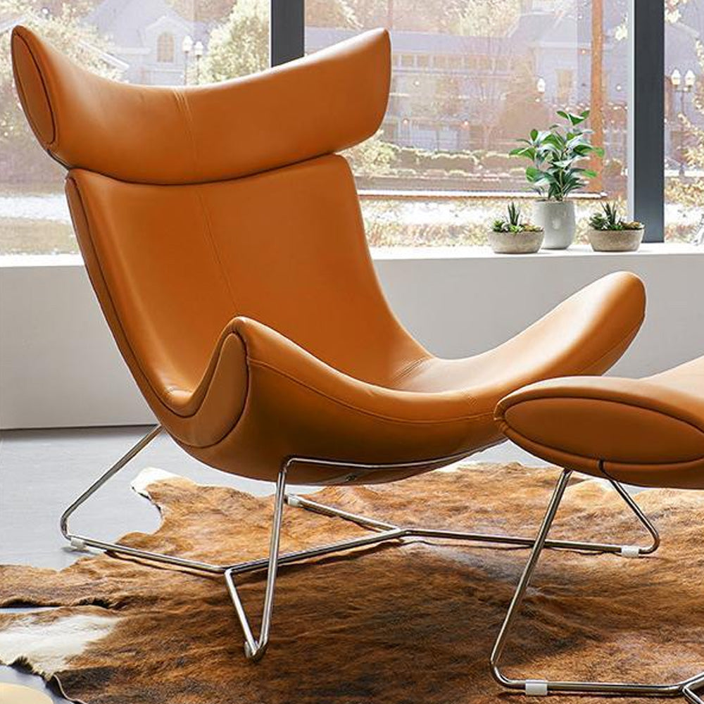 LIVARA EC1025 High-Density Alloy Aluminum Legs Sponge Swivel Chair