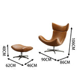 LIVARA EC1025 High-Density Alloy Aluminum Legs Sponge Swivel Chair