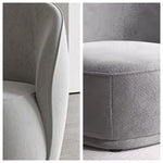 LIVARA EC1023 Frame High-Density Solid Board Shaped Sponge Wood Leisure Chair