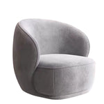 LIVARA EC1023 Frame High-Density Solid Board Shaped Sponge Wood Leisure Chair