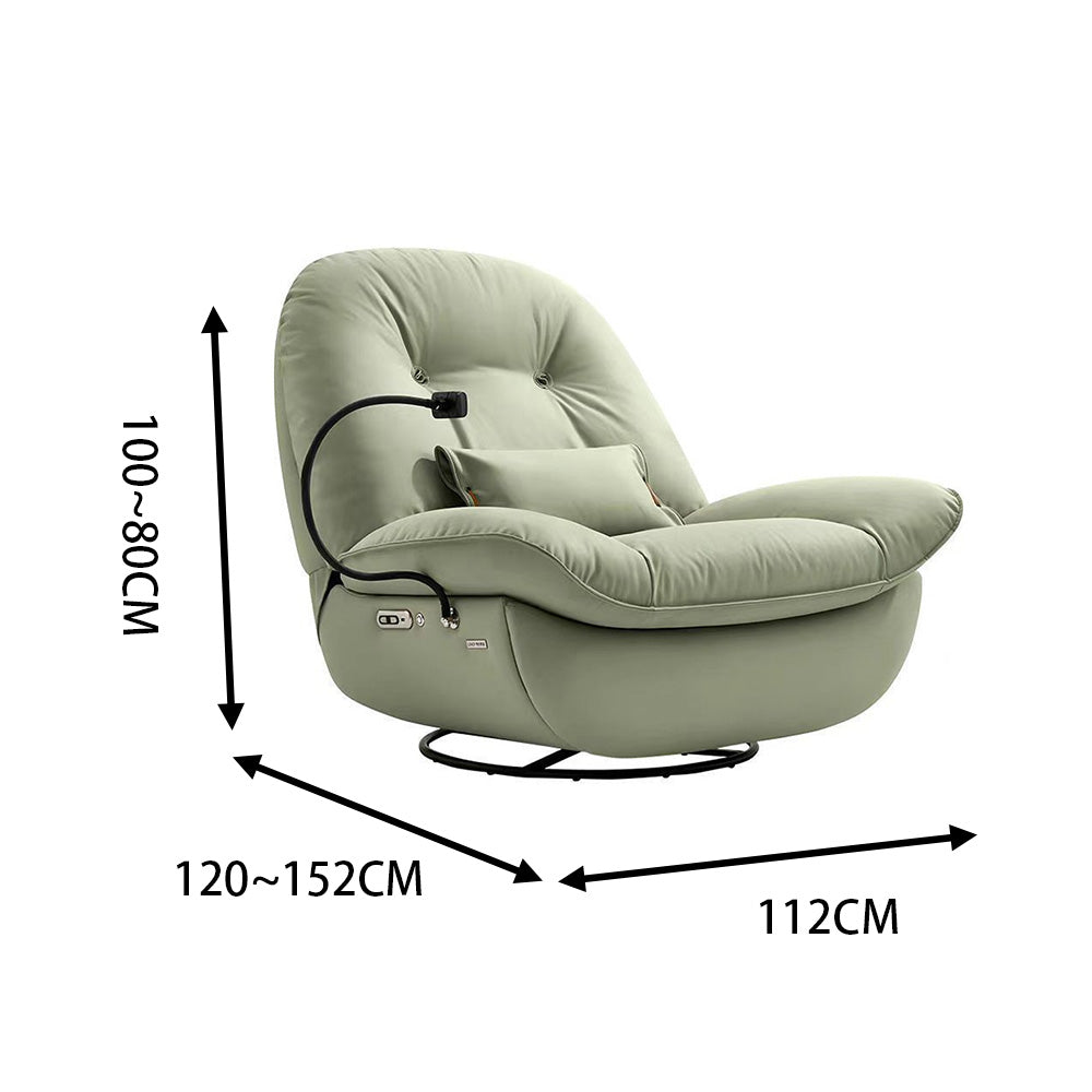 LUXORA EC1026 Sponge High-Density Holder Phone Reclining Electric Leisure Chair