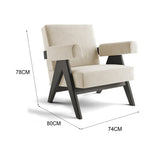 LIVARA EC1027 Wood Leisure Frame Solid Chair