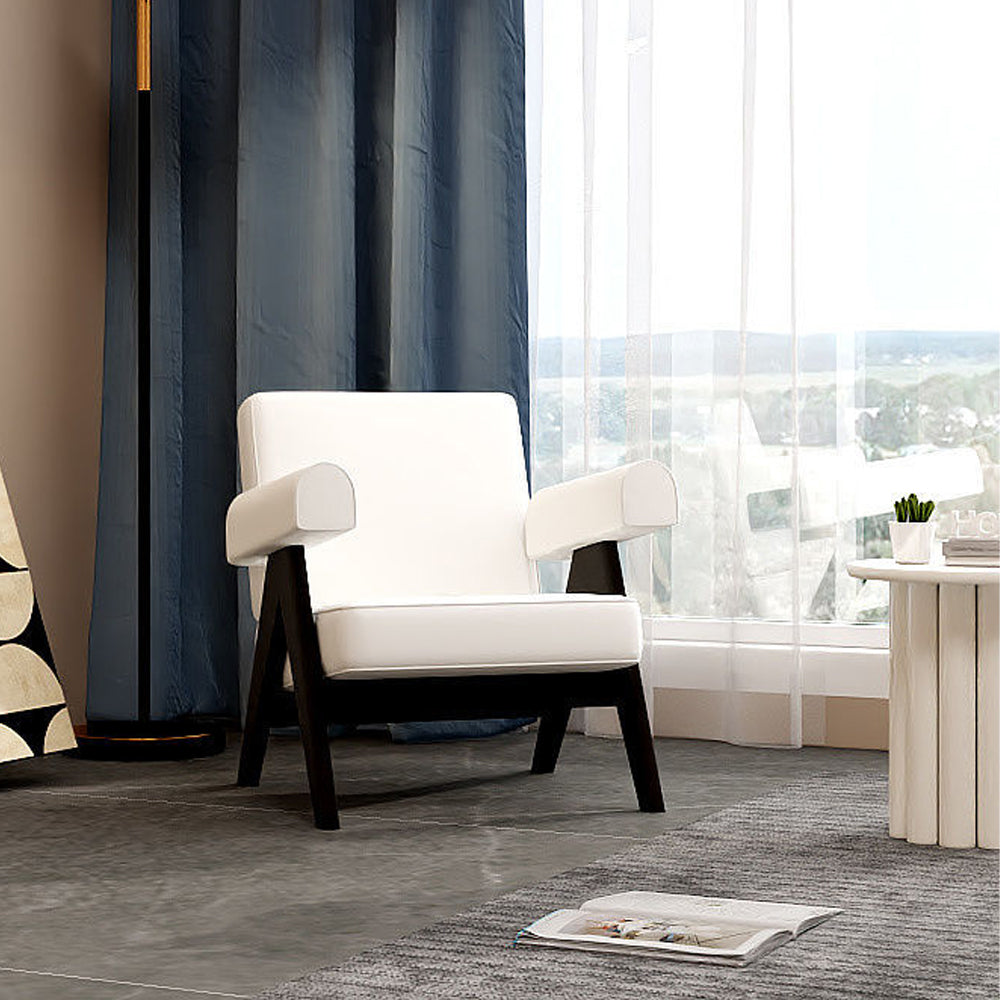 LIVARA EC1027 Wood Leisure Frame Solid Chair