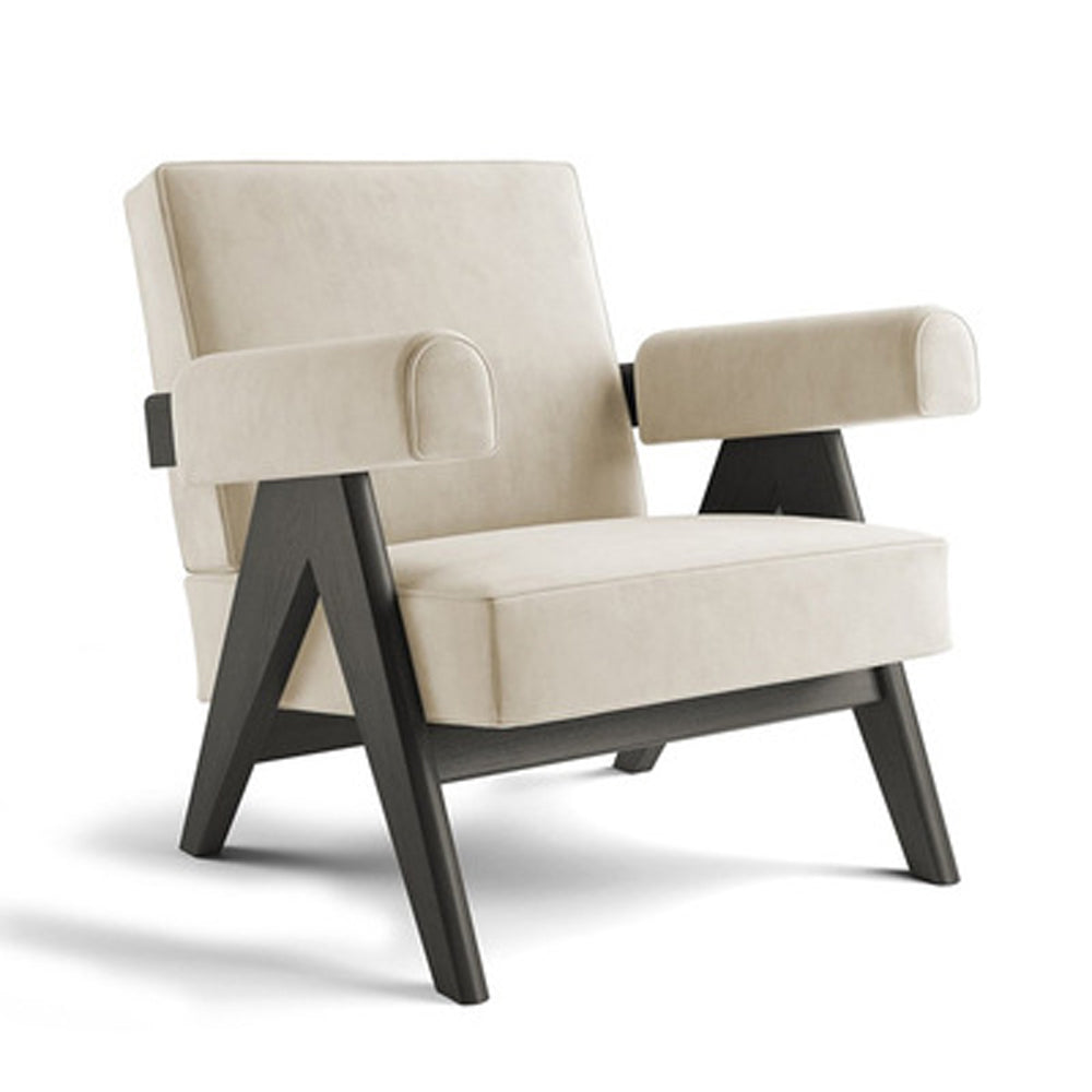LIVARA EC1027 Wood Leisure Frame Solid Chair