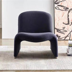 LIVARA FC1033 Leisure Velvet Design Creamy Hill Fashion Chair