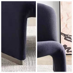 LIVARA FC1033 Leisure Velvet Design Creamy Hill Fashion Chair