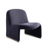 LIVARA FC1033 Leisure Velvet Design Creamy Hill Fashion Chair
