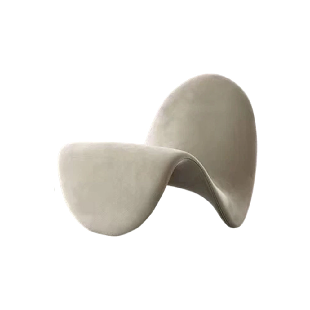 LIVARA EC1034 Leisure Velvet Tongue-shaped Chair Fabric