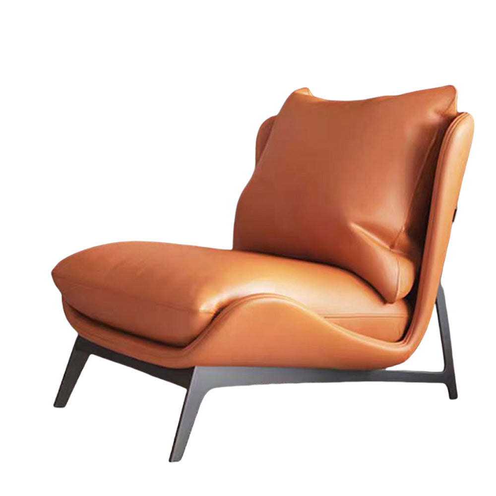 LIVARA EC1035 Leisure Down Minimalist Feather Curved Wood Design Chair