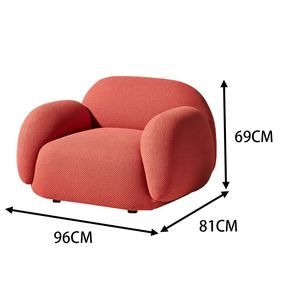 LIVARA EC1039 High-Resilience Frame Foam Wooden Leisure Chair