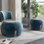 LIVARA EC1045 Iron Foam Frame Filling Leisure Chair