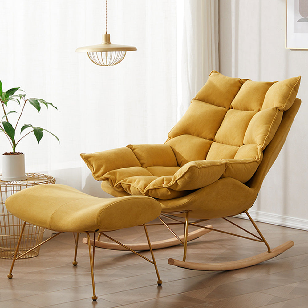 LIVARA EC1047 Foam Frame High-Resilience Leisure Wooden Chair
