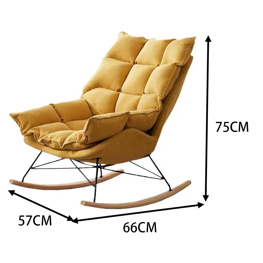 LIVARA EC1047 Foam Frame High-Resilience Leisure Wooden Chair