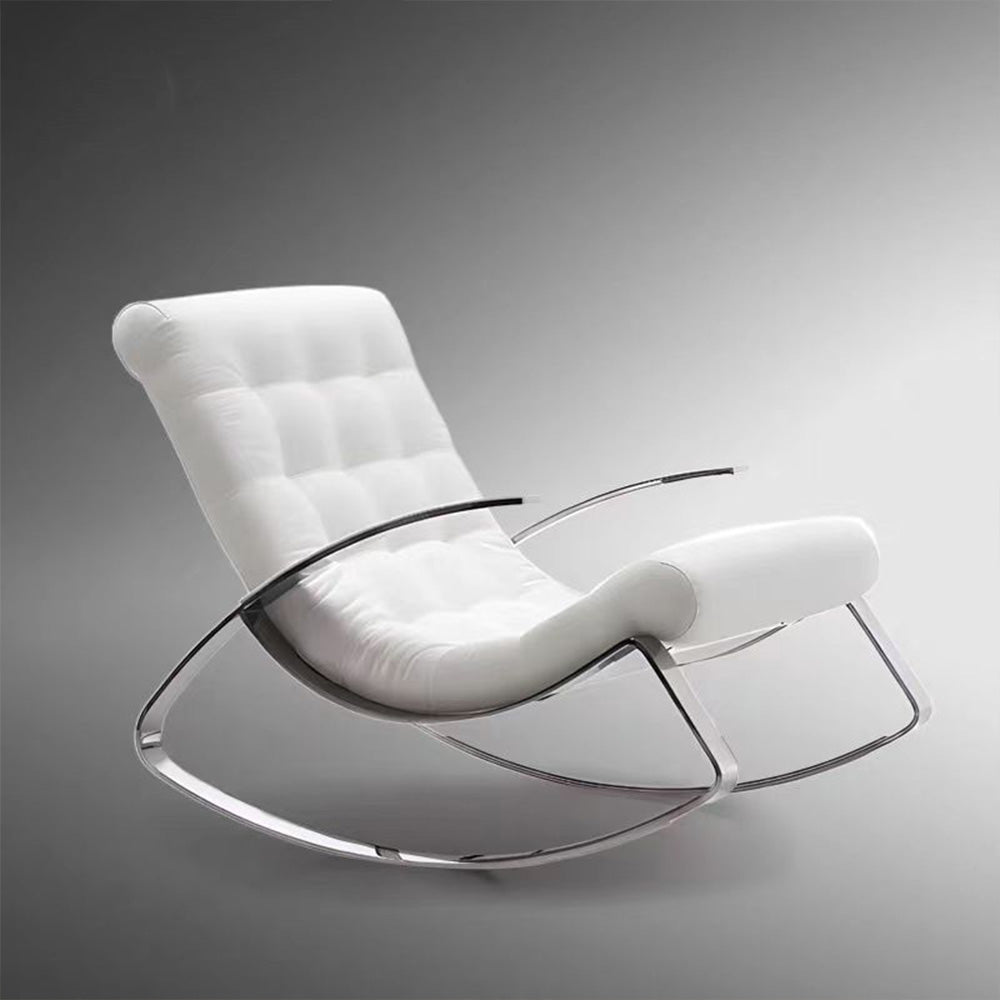 LIVARA EC1052 Steel Foam Rocking Stainless Bentwood High-Density Chair